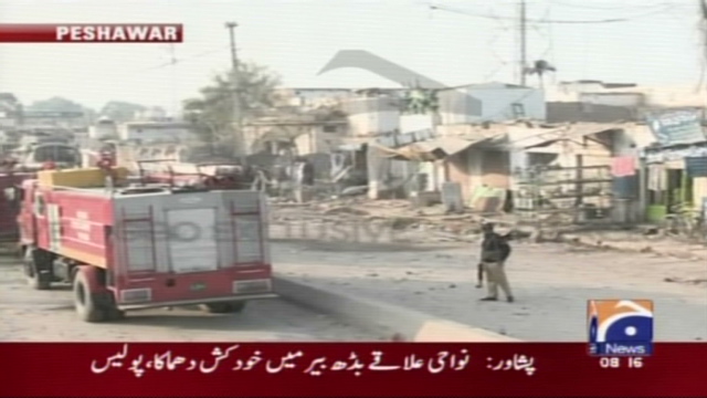 A suicide car bomber kills six in Peshawar, Pakistan.