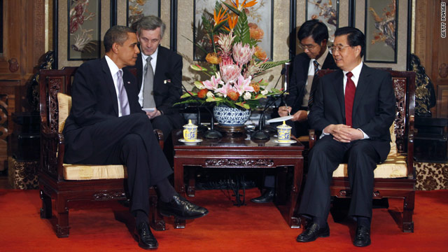 A former Chinese official says President Obama should not be "too abrasive" with Chinese President Hu Jintao.