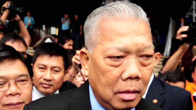 Ousted Thai Prime Minister Samak Sundaravej stepped down in August 2008.