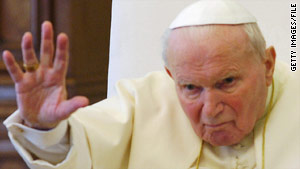 Pope John Paul II died on April 2, 2005, at age 84.