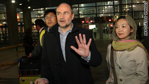 IAEA inspectors arrive at Imam Khomeini airport in Tehran early on October 25, 2009.