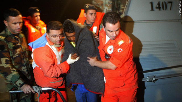 Rescuers search for Lebanon shipwreck victims