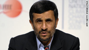 Iranian President Mahmoud Ahmadinejad says others can give Iran "as many deadlines as they want, we don't care."