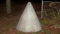 Plane part lands in front yard