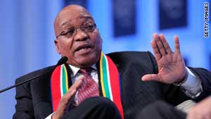 Zuma faces polygamy question at Davos