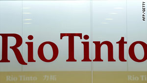 Rio Tinto, which has headquarters in Australia and the UK, is the second-largest mining company in the world.