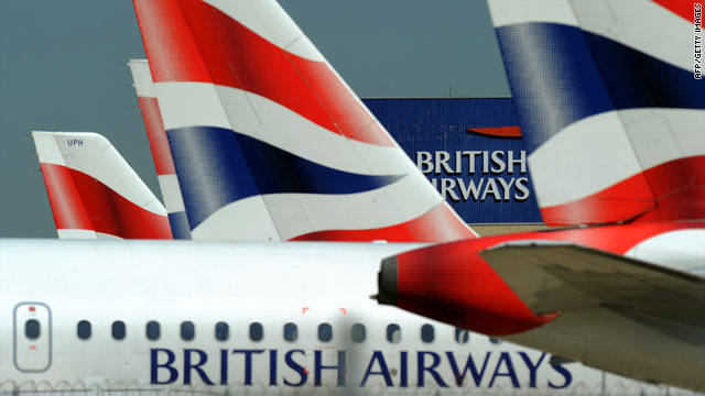 British Airways' quarterly earnings were hit by cabin crew strikes and cancelations due to volcanic ash.