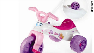 Tricycles and baby play areas are among the toys being recalled by Fisher-Price.
