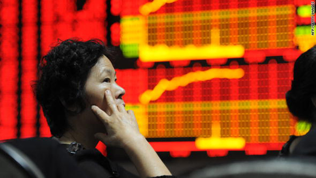 Asian markets fell following China's move to raise its benchmark interest rates.
