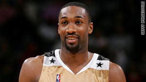 Washington Wizards leading scorer Gilbert Arenas denies claims that he pulled a weapon in the locker room.
