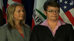 Sandra Stier, left, and Kristin Perry have been together for eight years and have four sons.