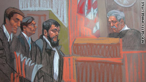 Adis Medunjanin, center, pleaded not guilty to the charges against him this month.