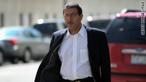 Mohammed Wali Zazi, father of Najibullah Zazi, arrives at federal court in Denver, Colorado, in October.