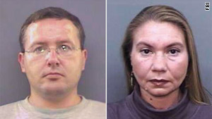 Dmitriy Yakovlev, 42, was charged with the murders of Viktor Alekseyev, left, and Irina Malezhik.