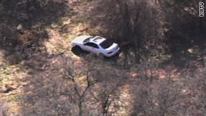 This car, thought the one used in the alleged kidnapping of a 7-year-old girl, was found Monday in Norman.