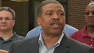 Police Director Irving Bradley announces charges during a news conference Saturday in Trenton, New Jersey.