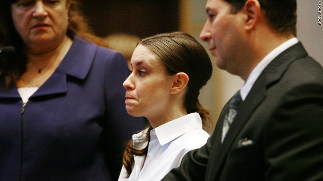 Casey Anthony, shown at her last court appearance, is charged with first-degree murder. Her trial is set for next year.