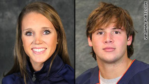George Huguely, right, was charged with murder in the death of Yeardley Love, left.