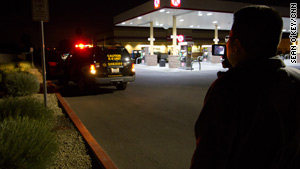 Margarito Blanco films a traffic stop in Phoenix, Arizona on Thursday, April 29, for evidence of racial profiling.