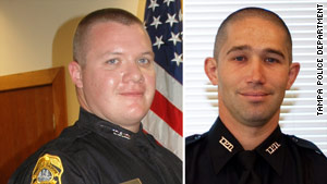 police killed tampa officer duty line florida shot two fla jeffrey shootings dead traffic during