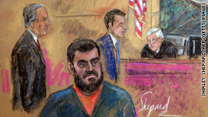 Confessed New York subway plotter Najibullah Zazi, foreground, had bosses in Pakistan, prosecutors say.