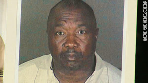 Police displayed the current booking photo of Franklin, who police say is the "Grim Sleeper" serial killer.