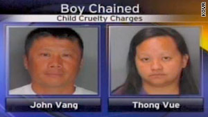 John Vang and Thong Vue are facing charges of false imprisonment and child cruelty.