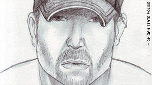 Michigan State Police released this composite sketch of the suspect in the Flint-area stabbings, which began in May.