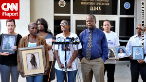 Latice Sutton, Mitrice's mother, speaks at a press conference Tuesday regarding the discovery of unidentified remains.