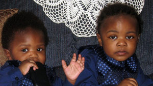 Police identified the dead children as Ja'van T. Duley, 1, left, and Devean C. Duley, 2.