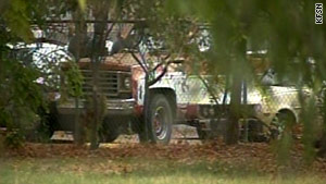 The suspect was tracked in this truck by citizens and police. One car pulled in front of the truck and the girl jumped out.