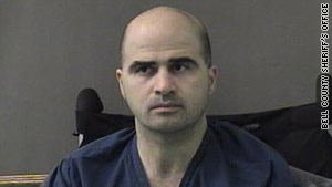 Maj. Nidal Hasan is accused of killing 13 people at Fort Hood, Texas, in November.