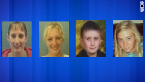 Tina Herrmann, Stephanie Sprang and siblings Kody and Sarah Maynard have been missing since mid-week.