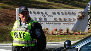 The National Museum of the Marine Corps in northern Virginia has twice been the scene of overnight shootings.