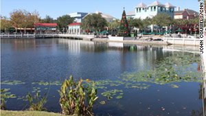 Celebration's picture-perfect layout is five miles south of Walt Disney World in Orlando, Florida.