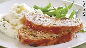 Turkey meatloaf has a lot less fat than traditional meatloaf.