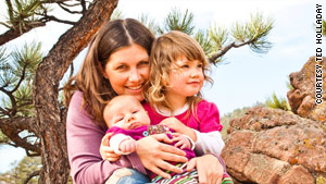 Julie Dye of Boulder, Colorado, breastfed both of her daughters.