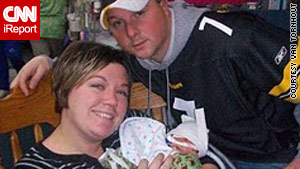 Katie and Craig Van Tornhout are expecting their second child on Christmas.