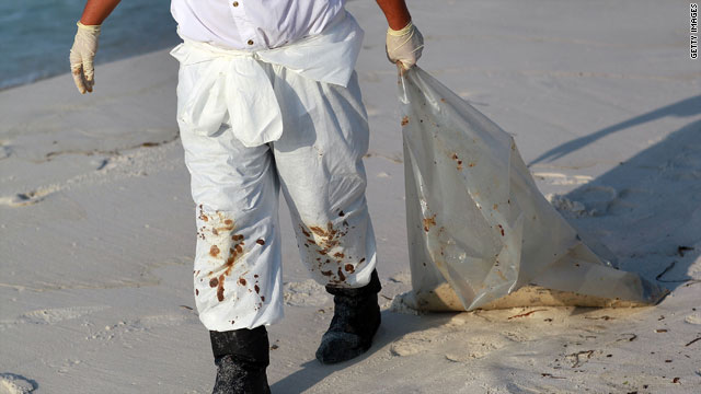Some people who have come into contact with oil from the spill have developed skin irritations.