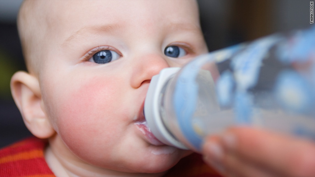 Toddler Drinking Milk Bottle