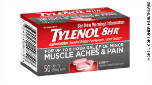 The recall affects Tylenol 8-hour caplets 50 count, sold in the United States and Puerto Rico.