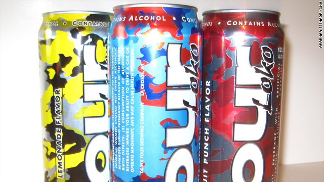 The name "Four" is derived from the major ingredients: caffeine, taurine, guarana and alcohol.