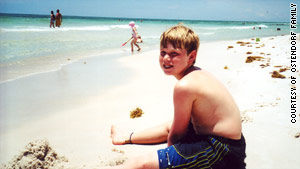 Eric Ostendorf at the age of 10, before the eating disorder began. He said he was teased for being "roly-poly."