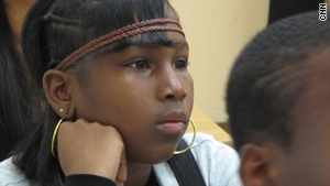Markham Middle student Sharail Reed says her history class has had at least 10 substitute teachers this year.