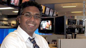 Saeed Ahmed has always worked nights, whether as a newspaper reporter or a CNN editor.