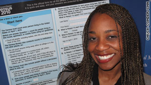 Buashie Amatokwu had trouble finding work after earning her doctorate. She says her census job is "my calling."