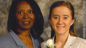 Regina Bush stands with her daughter, Stacey, whom she adopted after lengthy legal wrangling.