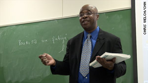 Max Adrien, a French professor from Haiti, offers a free Creole class.