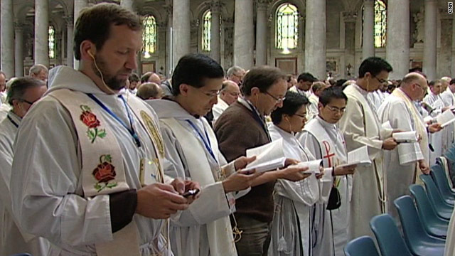 Thousands of priests are gathered in Rome for a conference to mark the end of the "Year of the Priest."