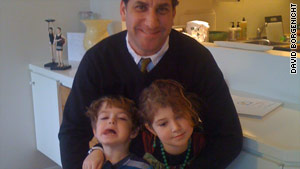 Author David Borgenicht, son Max and daughter Sophie.